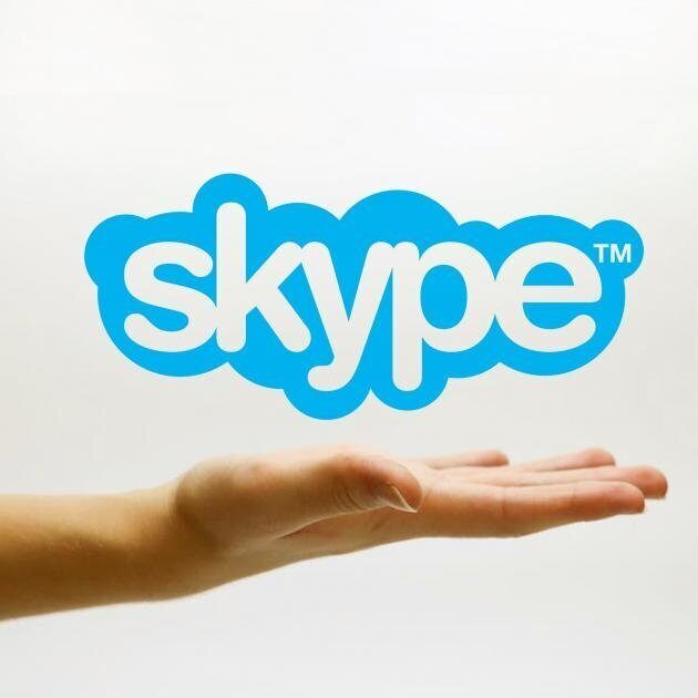 Skype logo.